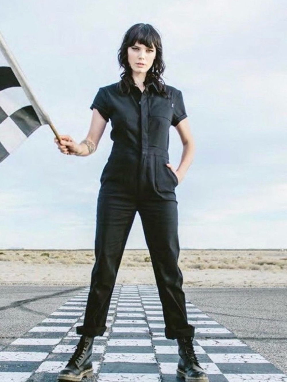 Atwyld Pit Crew Jumpsuit - Worn Black - Sz Small